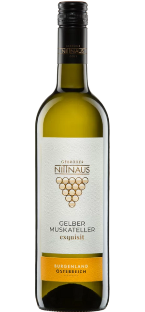 Gelber Muskateller Exquisit Weißwein 2022 von Gebrüder Nittnaus 0,75 l