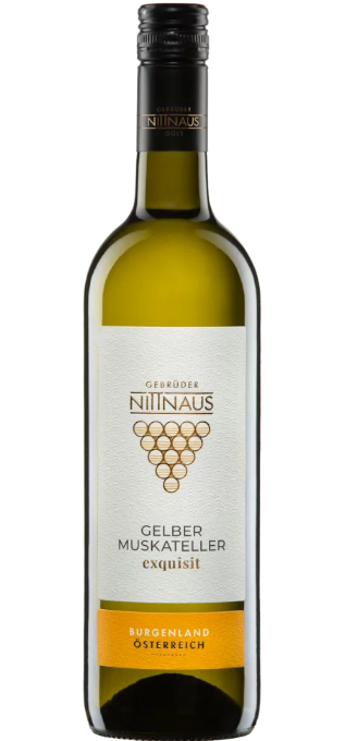 Gelber Muskateller Exquisit Weißwein 2020 von Gebrüder Nittnaus – Wein  Austria