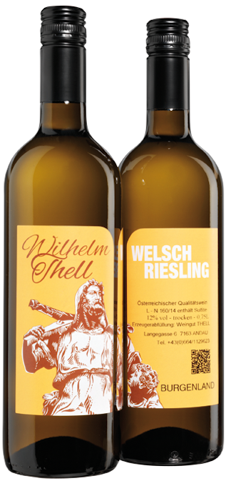 Welschriesling Jahrgang 2020 Weißwein von Wilhelm Thell 0,75 l